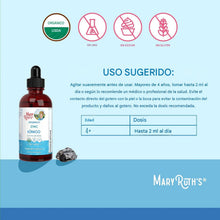 Cargar imagen en el visor de la galería, Suplemento de zinc líquido iónico para niños 2 oz