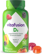 Cargar imagen en el visor de la galería, Vitafusion – Vitaminas D3 de gomitas, 150 unidades