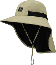 Cargar imagen en el visor de la galería, Sombreros de sol para hombres y mujeres con solapa para el cuello