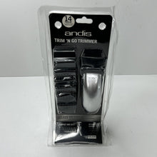 Cargar imagen en el visor de la galería, Andis - Kit inalámbrico para recortar la barba / el cabello de 14 piezas, negro / plateado NDP-9