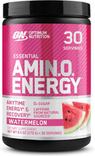 Cargar imagen en el visor de la galería, Optimum Nutrition Amino Energy - Polvo energético preentrenamiento con té verde, BCAA, a24