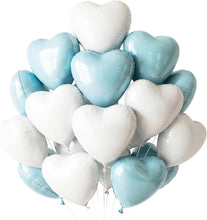 Cargar imagen en el visor de la galería, TONIFUL 30 globos rojos de 18 pulgadas con forma de corazón de San Valentín