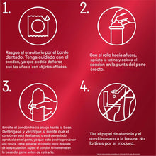 Cargar imagen en el visor de la galería, Durex RED Condones de látex de caucho natural extra sensibles