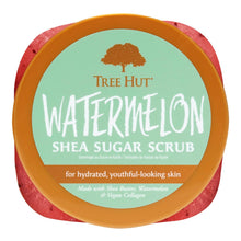 Cargar imagen en el visor de la galería, Tree Hut - Exfoliante de azúcar y karité, Watermelon (sandía), 18 onzas, exfoliante ultrahidratante para un cuidado corporal nutritivo y esencial A19