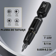Cargar imagen en el visor de la galería, Kit de tatuaje de pistola de tatuaje, máquina de tatuaje inalámbrica con 2 fuentes de alimentación de 1200 mAh, 20 agujas de tatuaje, 10 tintas de tatuaje