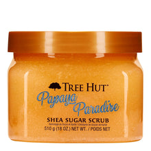 Cargar imagen en el visor de la galería, Tree Hut - Exfoliante de azúcar y karité, Papaya Paradise, 18 onzas, exfoliante ultrahidratante para un cuidado corporal nutritivo y esencial A19
