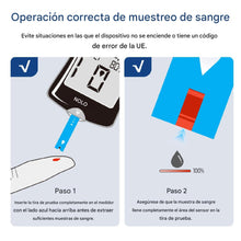 Cargar imagen en el visor de la galería, Kit de prueba de azúcar en sangre (100 tiras de prueba, 100 lancetas