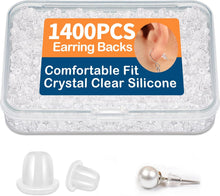 Cargar imagen en el visor de la galería, 1400 piezas de silicona para aretes