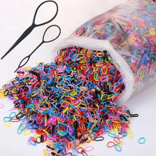 Cargar imagen en el visor de la galería, 2000 ligas elásticas transparentes para cola de caballo