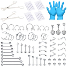 Cargar imagen en el visor de la galería, JIESIBAO Juego de 66-113 piercings mixtos para todos los piercings Q1