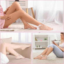 Cargar imagen en el visor de la galería, XANGNIER 100 pares de calcetines hidratantes desechables para pies secos y agrietados para mujeres,