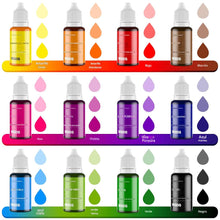 Cargar imagen en el visor de la galería, Colorantes de grado alimenticio, 12 colores