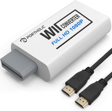 Cargar imagen en el visor de la galería, PORTHOLIC Convertidor Wii a HDMI 1080P para dispositivo Full HD, a24