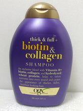 Cargar imagen en el visor de la galería, Champú voluminizador extrafuerte con colágeno y biotina 13oz