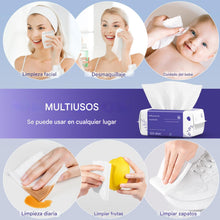Cargar imagen en el visor de la galería, Toalla facial desechables 100 unidades de algodón suave