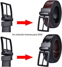 Cargar imagen en el visor de la galería, Cinturón reversible de 1.25 "para hombre casual