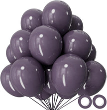 Cargar imagen en el visor de la galería, 110 globos negros de 12 pulgadas (30.48 cm), de látex