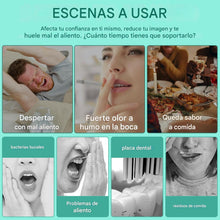 Cargar imagen en el visor de la galería, Enjuague bucal de aceite de coco + menta con raspador de lengua sin alcohol