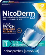 Cargar imagen en el visor de la galería, Parche transparente para la fase 1 de Nicoderm