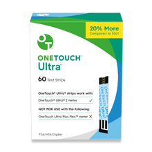 Cargar imagen en el visor de la galería, OneTouch Ultra 2 tiras de prueba para diabéticos