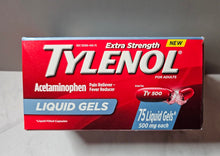 Cargar imagen en el visor de la galería, Tylenol Gel líquidos de acetaminofeno extra fuertes, 500 mg 75 unidades