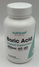 Cargar imagen en el visor de la galería, Nutricost Ácido bórico (600 mg) 60 cápsulas