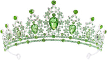 Cargar imagen en el visor de la galería, FORSEVEN Tiaras de cristal para mujer, tiaras de boda y coronas para mujer