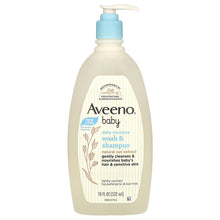 Cargar imagen en el visor de la galería, Aveeno Baby Wash & Champú para cabello y cuerpo, fresco