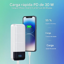 Cargar imagen en el visor de la galería, Cargador portátil Power-Bank - Batería externa de 32000 mAh