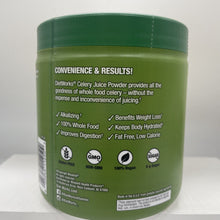 Cargar imagen en el visor de la galería, Mezcla de bebida en polvo de jugo de apio, 6.35 oz 30 porciones