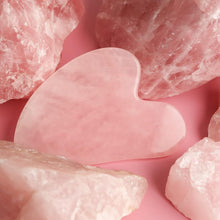 Cargar imagen en el visor de la galería, huefull Herramienta Guasha para cara y cuerpo, herramienta facial Gua Sha de cuarzo rosa para cuidado personal, aliviar tensiones y reducir la hinchazón, regalo de cuidado de la piel para hombres A19