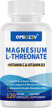 Cargar imagen en el visor de la galería, L-treonato de magnesio 2000 mg, 120 cápsulas
