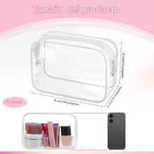 Cargar imagen en el visor de la galería, Bolsas transparentes para cosméticos, 7.1 x 4.7 x 2.4"