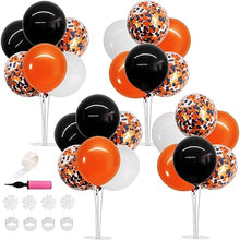 Cargar imagen en el visor de la galería, TONIFUL Juguetes inflables de 6 centros de mesa de globos con soporte de globo dorado para graduación 2025