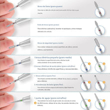 Cargar imagen en el visor de la galería, Juego de 22 brocas de cerámica para uñas