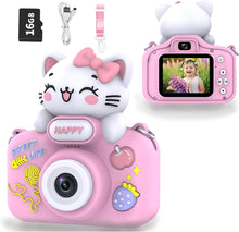 Cargar imagen en el visor de la galería, Cámara para niños y niñas, cámara digital para regalo de juguete para niños A19