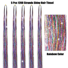 Cargar imagen en el visor de la galería, Kit de oropel para el cabello con herramientas de 48 pulgadas