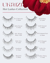 Cargar imagen en el visor de la galería, Pestañas naturales Pestañas naturales Pestañas cortas A19