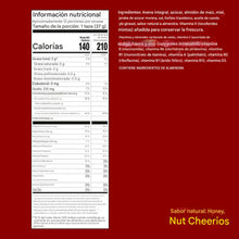 Cargar imagen en el visor de la galería, Cereales para desayuno con avena Cheerios Honey Nut