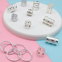 Cargar imagen en el visor de la galería, 100 piezas de rastas doradas para el cabello