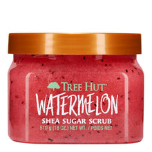 Cargar imagen en el visor de la galería, Tree Hut - Exfoliante de azúcar y karité, Watermelon (sandía), 18 onzas, exfoliante ultrahidratante para un cuidado corporal nutritivo y esencial A19