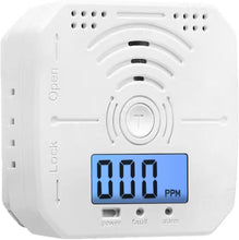 Cargar imagen en el visor de la galería, Alarma de monóxido de carbono con pilas