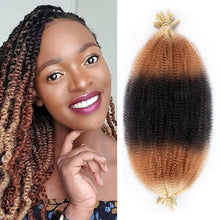 Cargar imagen en el visor de la galería, 8 paquetes de cabello afro trenzado preseparado adecuado para rastas suaves