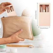 Cargar imagen en el visor de la galería, Juego de brochas de maquillaje de viaje, 5 piezas
