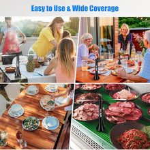 Cargar imagen en el visor de la galería, Ventiladores de mosca para mesas, repelente de moscas al aire libre Fna (blanco, paquete de 2)