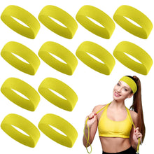 Cargar imagen en el visor de la galería, Hotop Paquete de 12 diademas deportivas para mujer