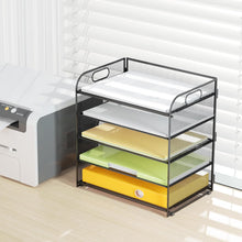 Cargar imagen en el visor de la galería, IEERINN Organizador de bandeja de papel de 5 niveles con asas