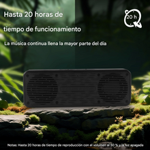 Cargar imagen en el visor de la galería, Altavoz Bluetooth con sonido HD, 20 horas de reproducción, portátil