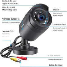 Cargar imagen en el visor de la galería, ZOSI Cámara de seguridad 2.0 MP FHD 1080p para exterior/interior