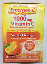 Cargar imagen en el visor de la galería, Emergen-C 1000mg Polvo de vitamina C para apoyo inmunológico diario, 10 unidades